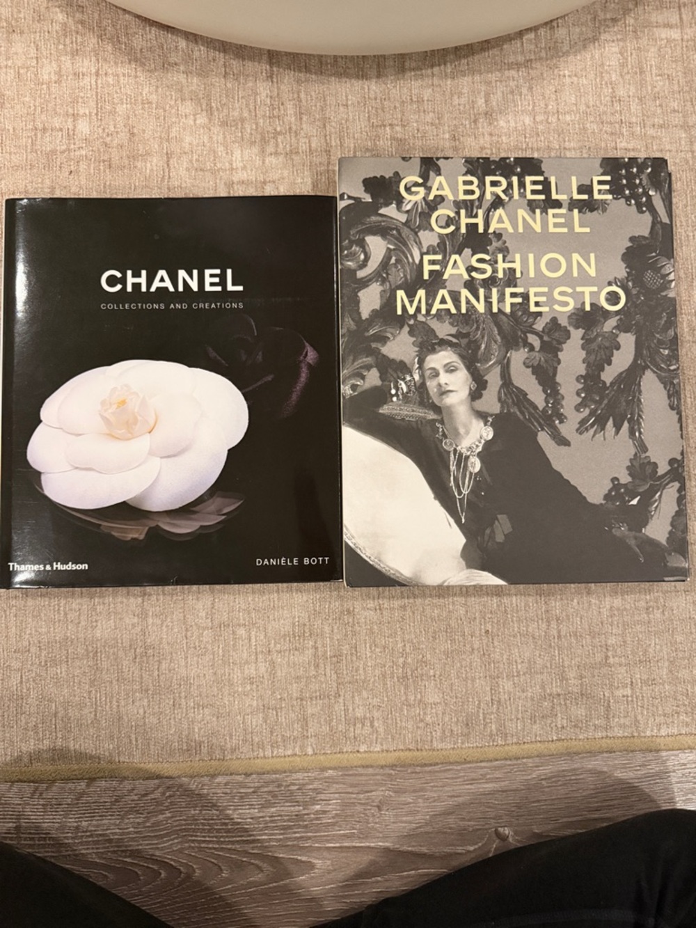 CHANEL Hardcover Fashion Books - Black, White, Cream Covers